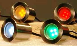 buy LED Lighting - Solid Cast Stainless Steel - Low Voltage 12 Volt Landscape Fixture - LED-15WU